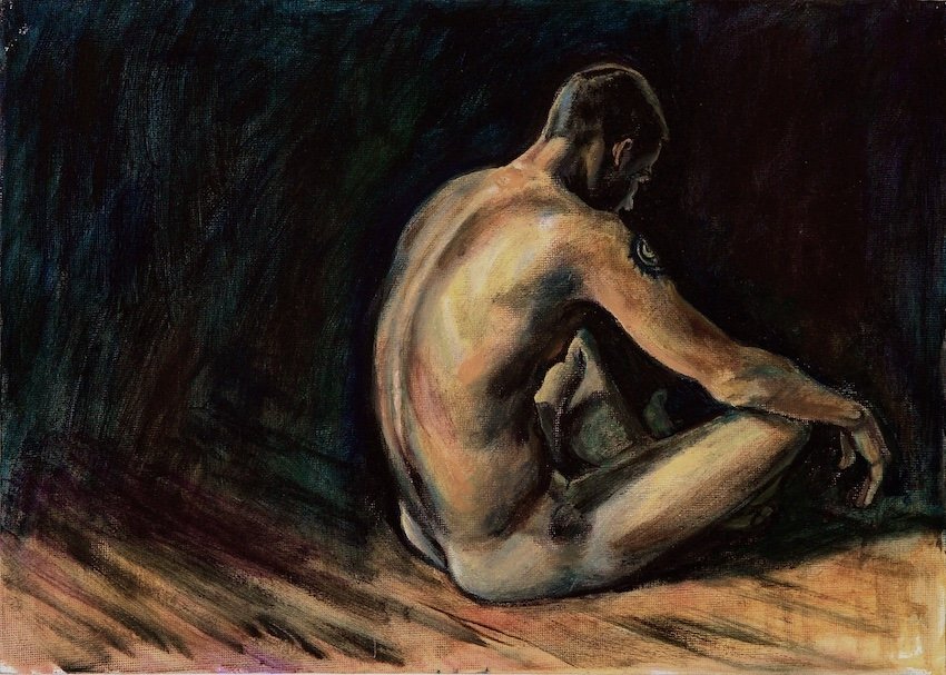 Painting by Evan Oberholster from The Finkelsteins Are Coming to Dinner