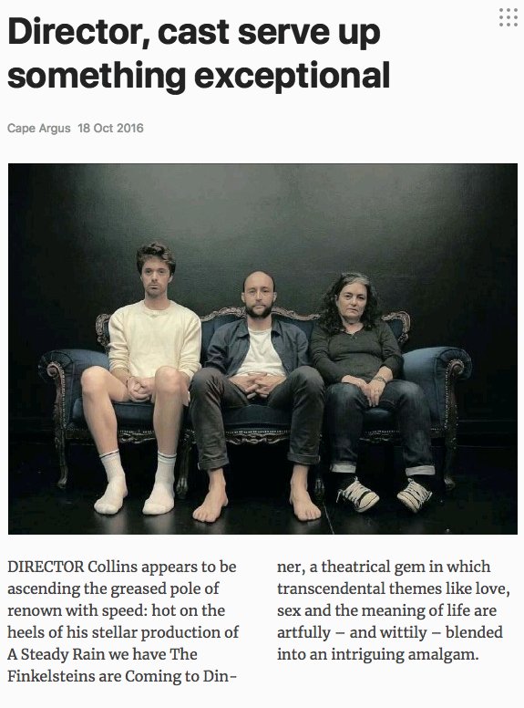 Cape Argus review: Director, cast serve up something exceptional